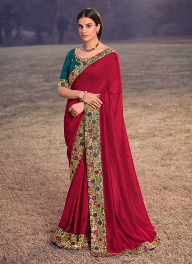 KAVIRA AARCHI New Fancy Festive Wear Heavy Border Latest Saree Collection